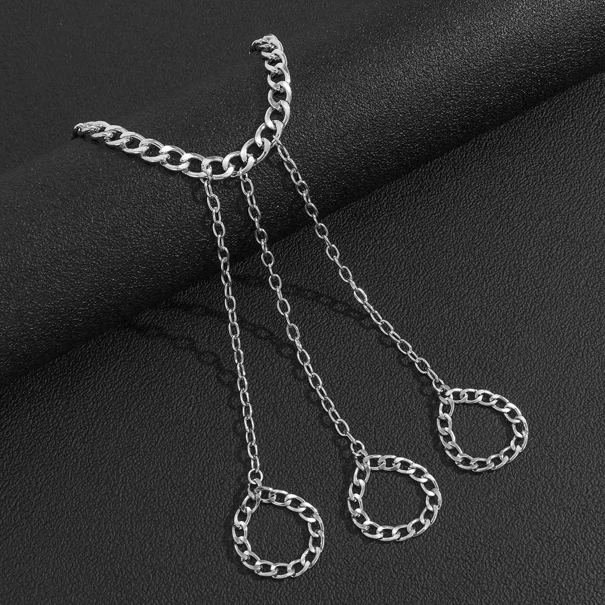 Fashion Chain Link Hip Hop Ring | Geometric Statement Ring for Everyone