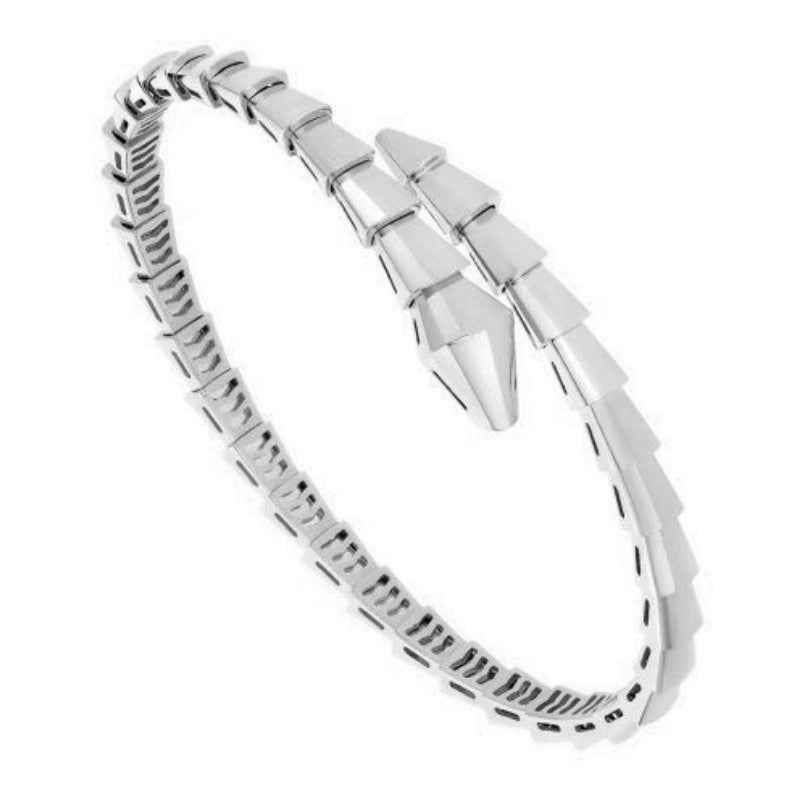 18K Gold Plated Serpent Bracelet with Cubic Zirconia