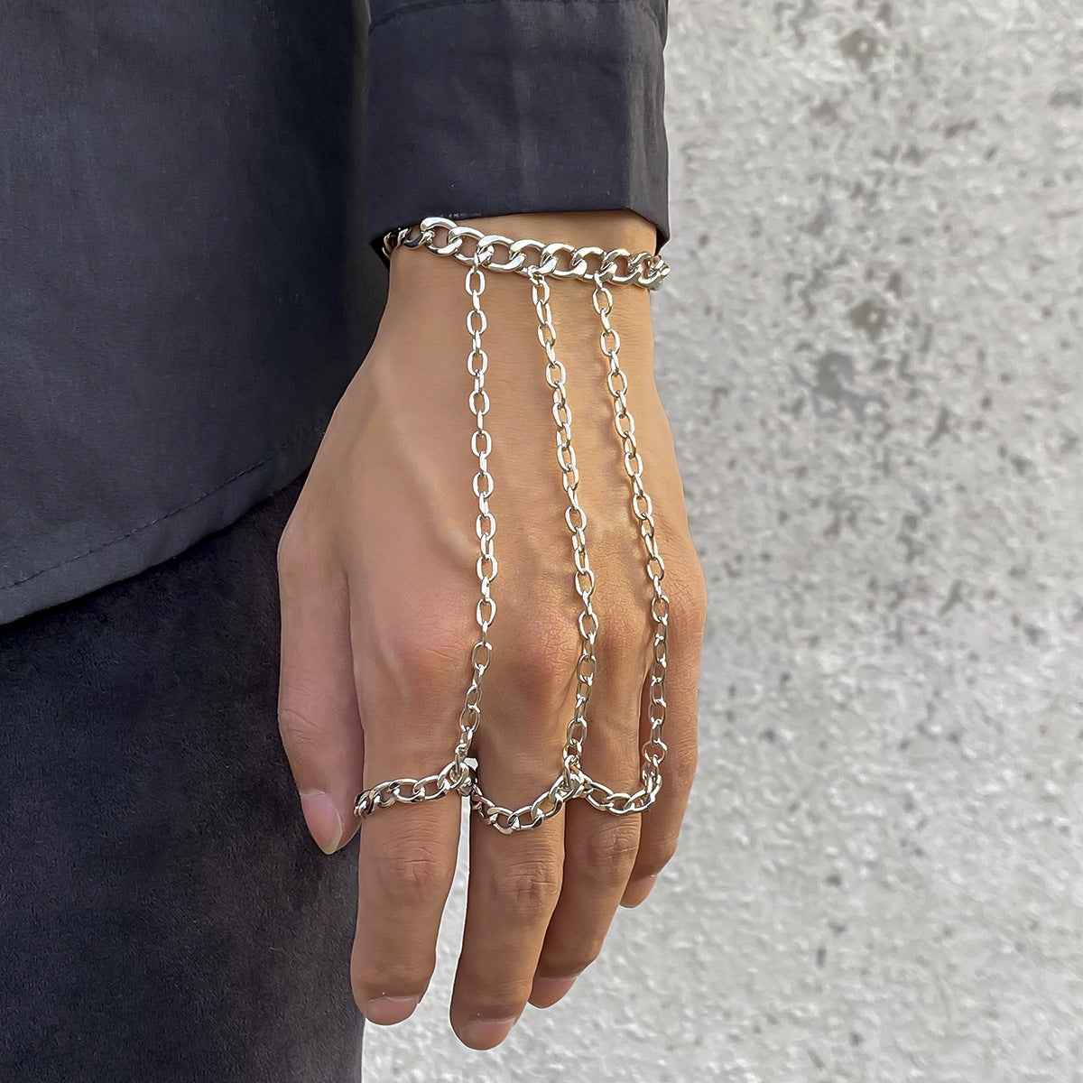 Fashion Chain Link Hip Hop Ring | Geometric Statement Ring for Everyone
